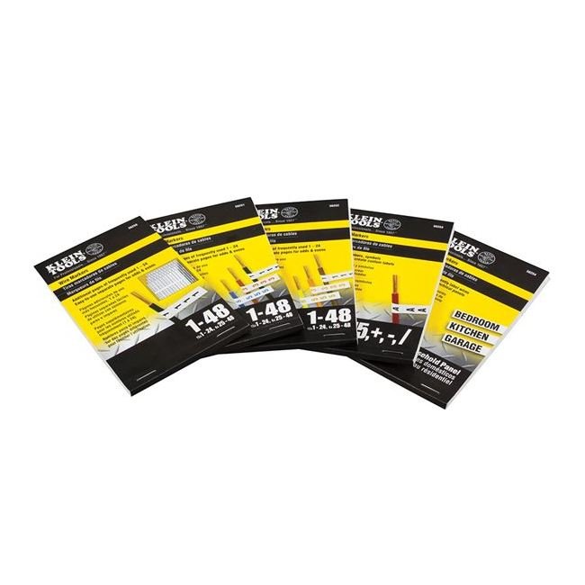 Klein® 10 Pages Household Electric Panel Wire Marker Book - Image 6