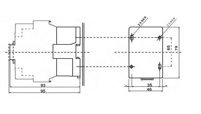 3 Pole AC Contactor - 7A Inductive Current, 3A AC, 50Hz, 3 Pole - Image 1