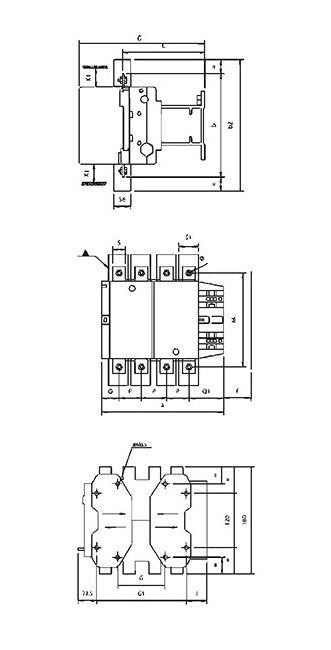 Shamrock Controls 400A 4 Pole Inductive AC Contactor - Image 1