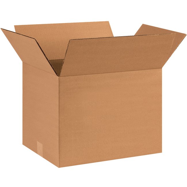 16x12x12 Heavy-Duty ECT-44 Kraft Corrugated Box - Bundle of 15 - Image 1