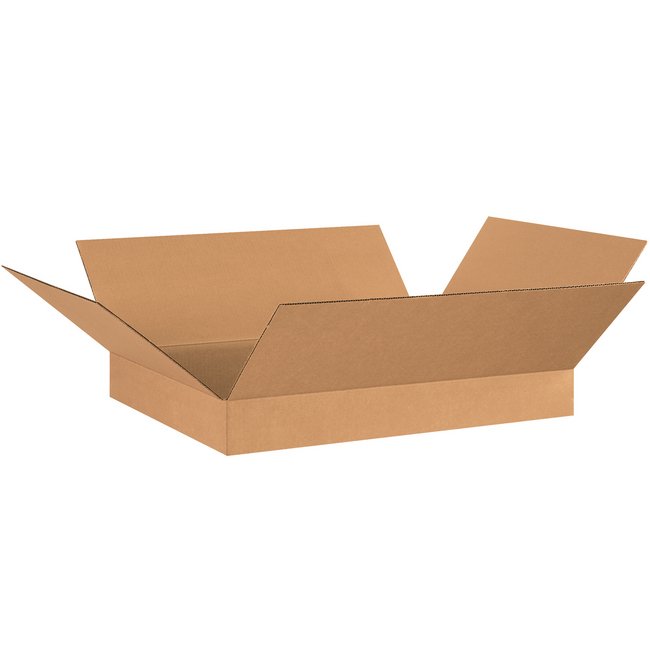 Alpha Packaging 26x20x4 Flat Corrugated Box - Image 1