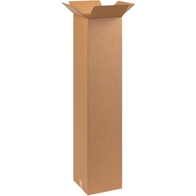 Alpha Tall Corrugated Box - 9x9x48 in - Image 1