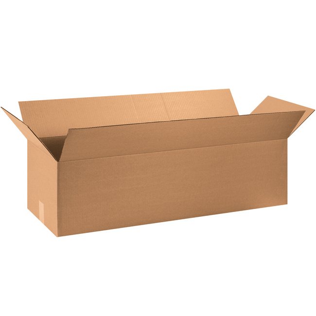 36x12x10 Long Corrugated Box - Kraft ECT-32 (Bundle of 15) - Image 1
