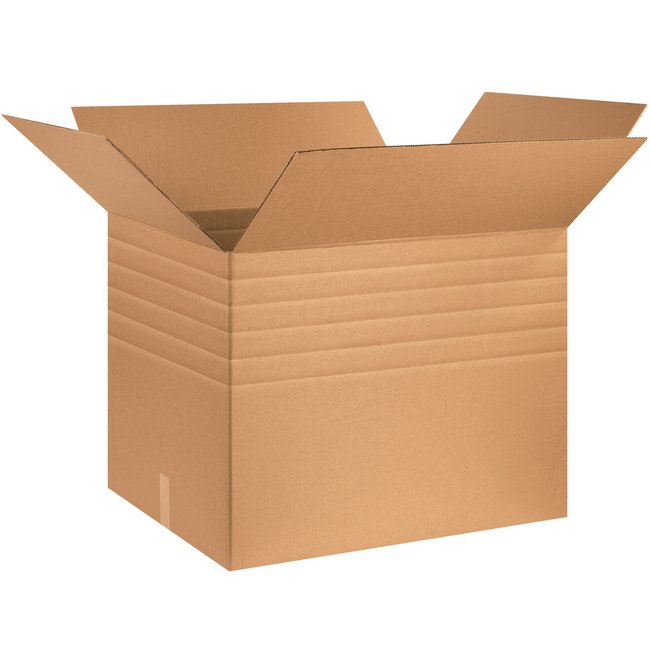 Heavy-Duty Multi-Depth Corrugated Box - 30x24x24 in - Image 1