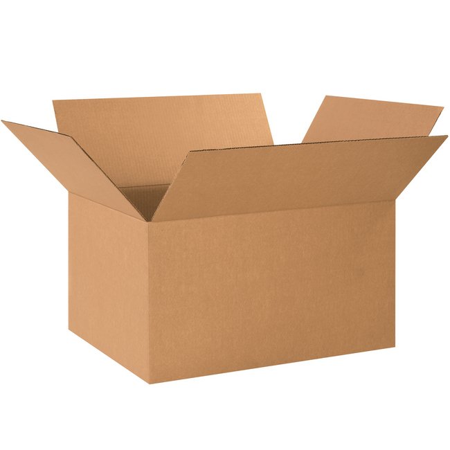 Eco-Friendly 24x17x12in Kraft Corrugated Box Bundle (Pack of 15) - Image 1