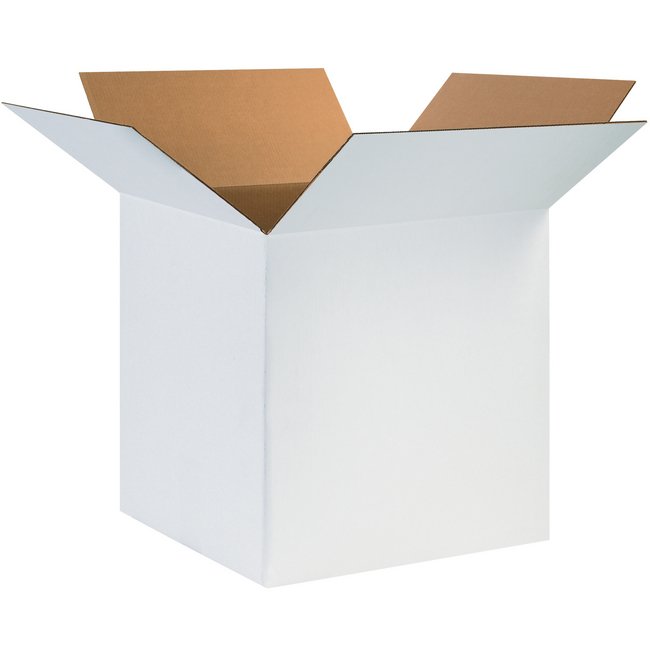 24x24x24 White Corrugated Box Bundle Pack - Image 1
