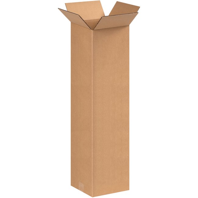 Alpha 9x9x30 ECT-32 Tall Corrugated Box Bundle (25 Pack) - Image 1