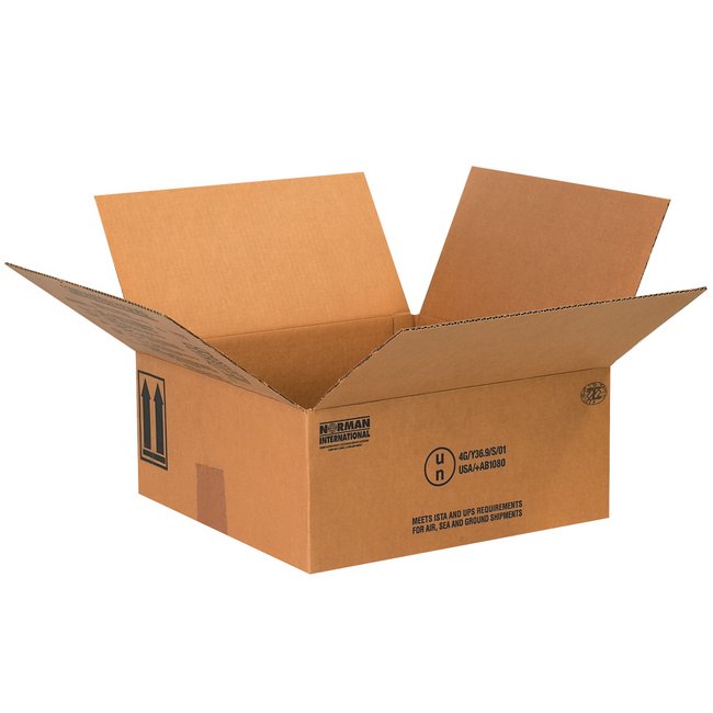 Alpha Packaging 10-1/4x6-3/16x10-1/4 Paint Can Box, ECT-44 Kraft Corrugated, Pack of 25 - Image 1