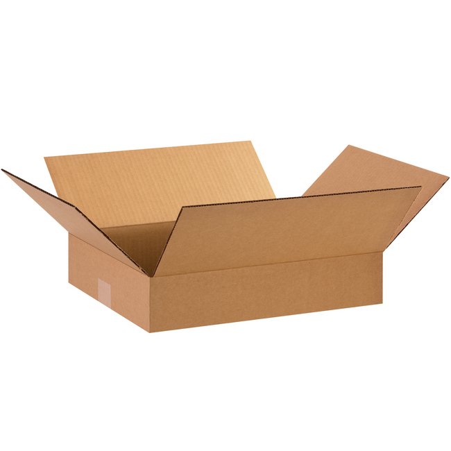 15x12x3 Flat Corrugated Box - Image 1