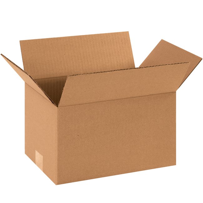 12x8x7 Corrugated Box - ECT-32 Kraft, Bundle of 25 - Image 1