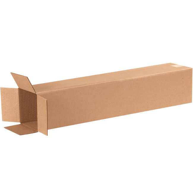 6x6x29 Tall Corrugated Box, Kraft ECT-32, Bundle of 25 - Image 1