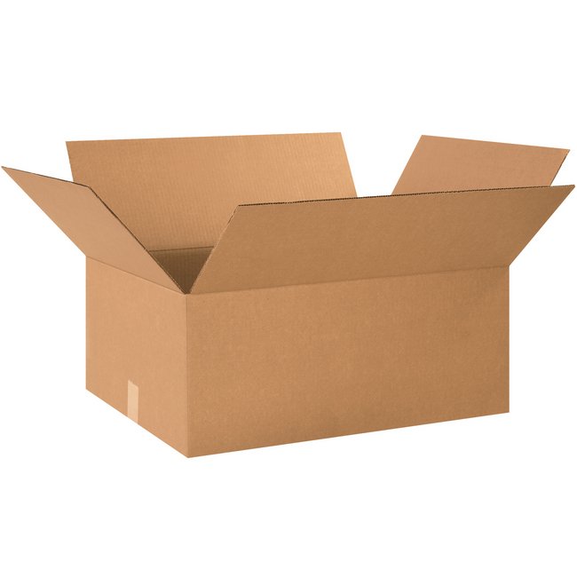 Alpha ECT-32 Kraft Corrugated Box Bundle (26x18x10 in) - Image 1