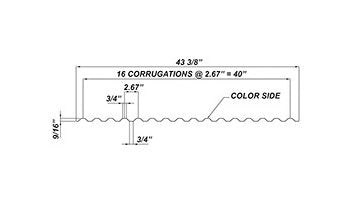 ASTM A606 Weathering Steel Cor-Rib Corrugated Metal Sheet - Image 2