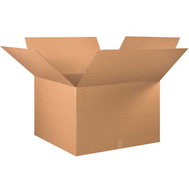 Alpha ECT-32 Kraft Corrugated Box Bundle - 36x36x24 inch - Image 1
