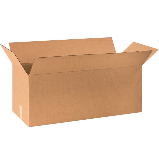 30x12x12 Long Corrugated Box - Kraft ECT-32 Single Wall - Image 1