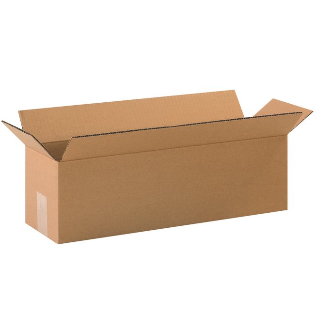 Long Corrugated Box - 20x6x6 in, Kraft ECT-32, Bundle of 25 - Image 1