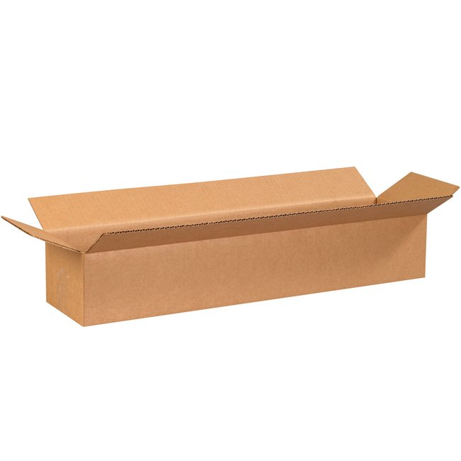 24x6x4 Long Corrugated Shipping Box - Image 1