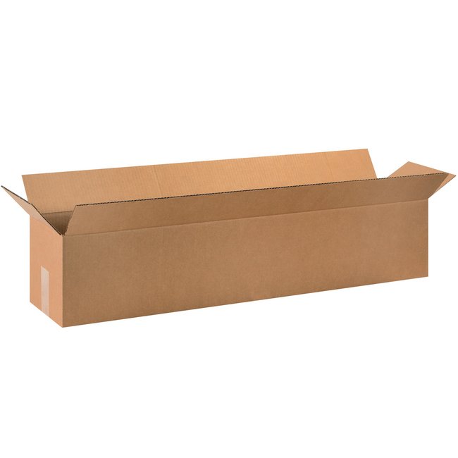 40x8x8 Long Corrugated Box - Kraft ECT-32, Bundle of 25 - Image 1