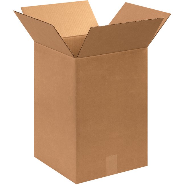 Alpha Packaging 12x12x18 ECT-32 Kraft Corrugated Box Bundle (25 Pack) - Image 1
