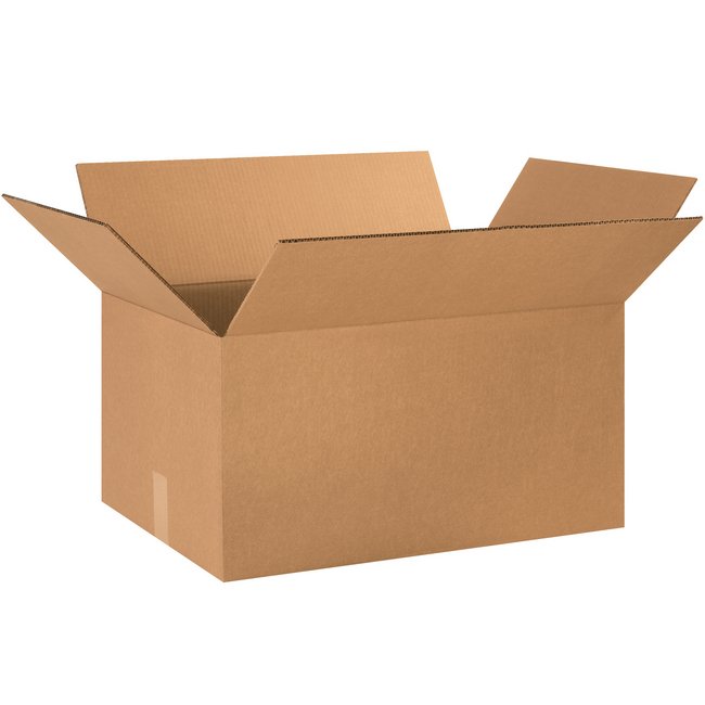 Alpha Packaging, Inc. 24x16x12 Double Wall Kraft Corrugated Box - Image 1