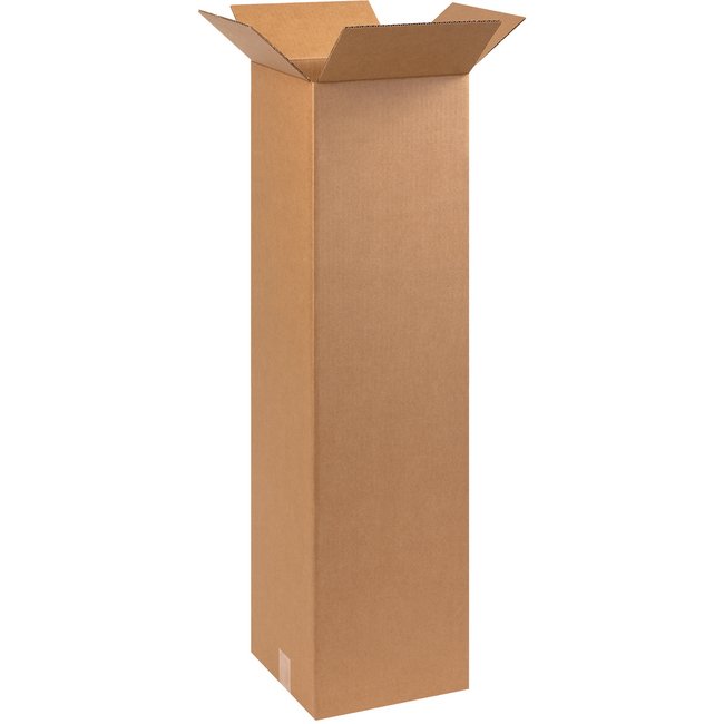 Alpha Tall Corrugated Box - 10x10x38 in - Image 1