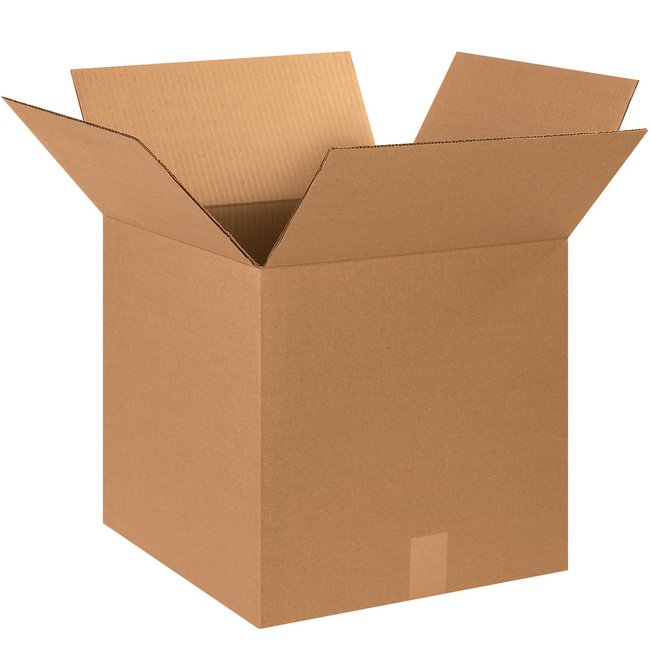 15x15x15 Kraft Corrugated Shipping Box - Image 1