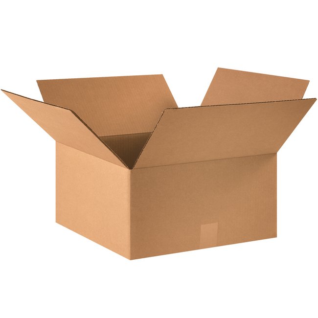 Alpha Packaging, Inc. 16x16x8 Kraft Corrugated Box Bundle - Pack of 25 - Image 1