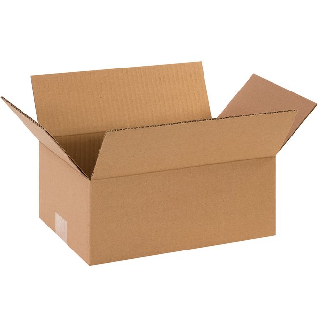 Alpha Packaging, Inc. 12x8x5 ECT-32 Single Wall Corrugated Box Bundle (25 Pack) - Image 1