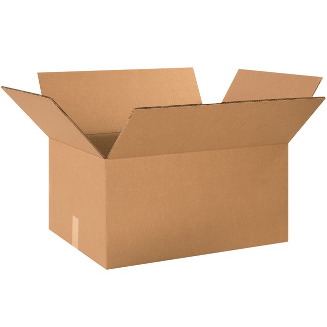 24x14x12 Double Wall Corrugated Box - ECT-48 Kraft, Bundle of 15 - Image 1