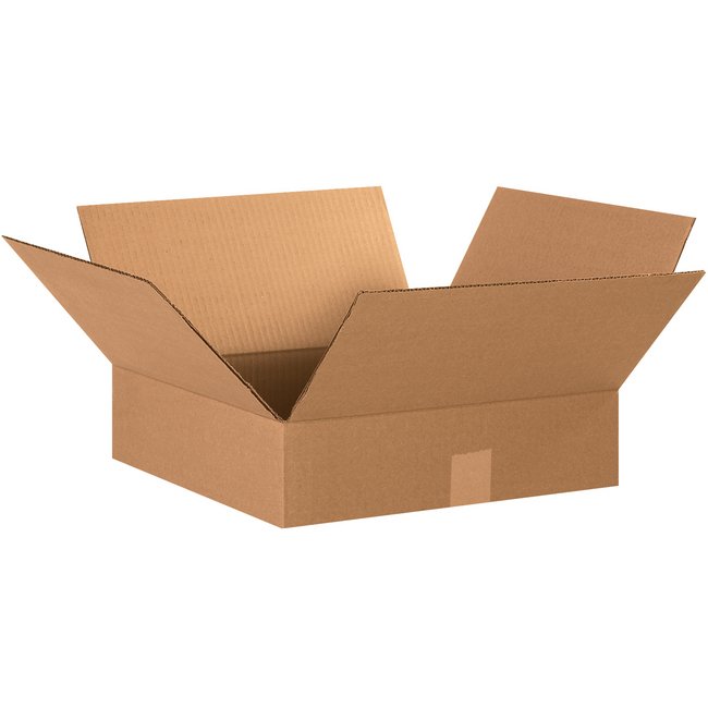 15x15x4 Flat Corrugated Box - Image 1
