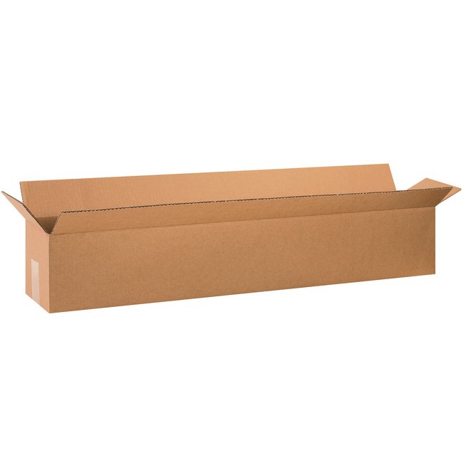 40x6x6 Long Corrugated Box - ECT-32 Kraft (Bundle of 25) - Image 1