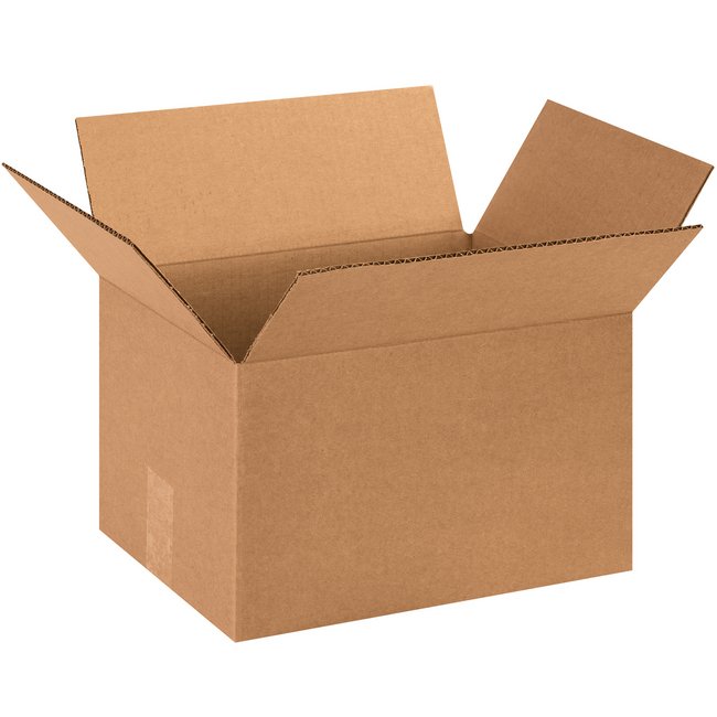 13x10x8 ECT-32 Kraft Corrugated Box Bundle (25-Pack) - Image 1