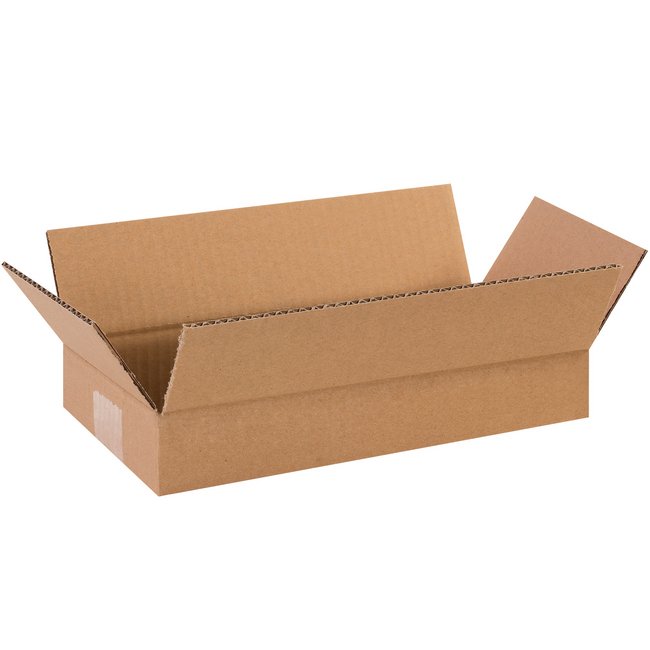 14x6x2 Flat Corrugated Box Bundle (Pack of 25) - Image 1