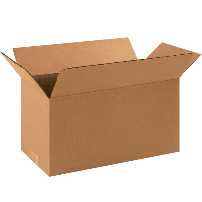 16x8x8 Long Corrugated Box - Kraft ECT-32 - Bundle of 25 - Image 1