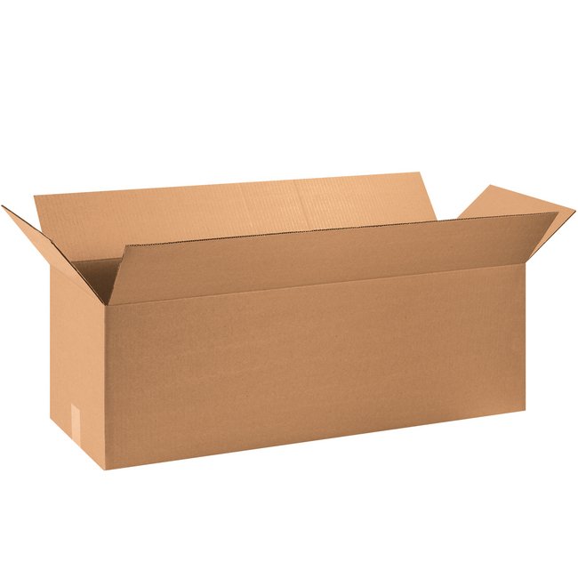 36x12x12 ECT-32 Kraft Long Corrugated Box - Image 1