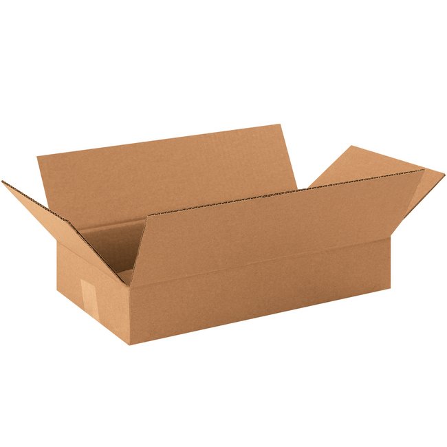 16x9x3 Long Corrugated Box, Kraft ECT-32, Bundle of 25 - Image 1