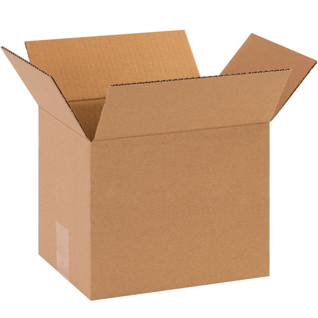 Alpha Packaging, Inc. 10x8x10 ECT-32 Kraft Corrugated Box (Pack of 25) - Image 1