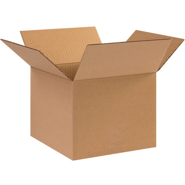 10x10x8 ECT-32 Kraft Corrugated Box - Pack of 25 - Image 1