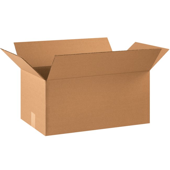 Alpha Packaging, Inc. 22x12x10 ECT-32 Kraft Corrugated Box Bundle (20 Pack) - Image 1