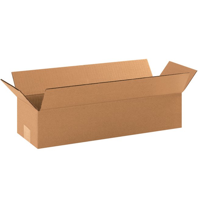 Alpha Packaging, Inc. Long Corrugated Box - 18x6x4 in - Image 1