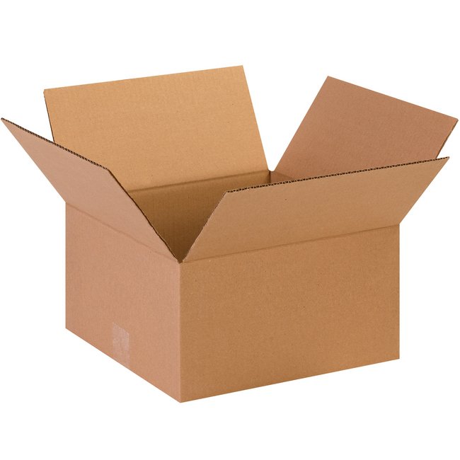 Alpha Packaging, Inc. ECT-32 Kraft Corrugated Box - 13x13x7 in - Image 1