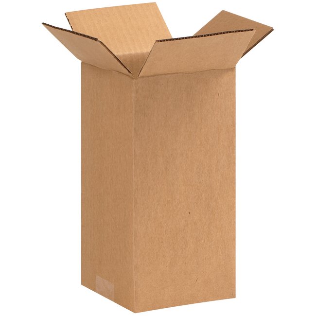 4x4x9 Inch Corrugated Shipping Box - Image 1