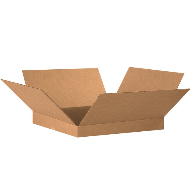 Alpha Packaging 20x20x2 Flat Corrugated Box - Image 1