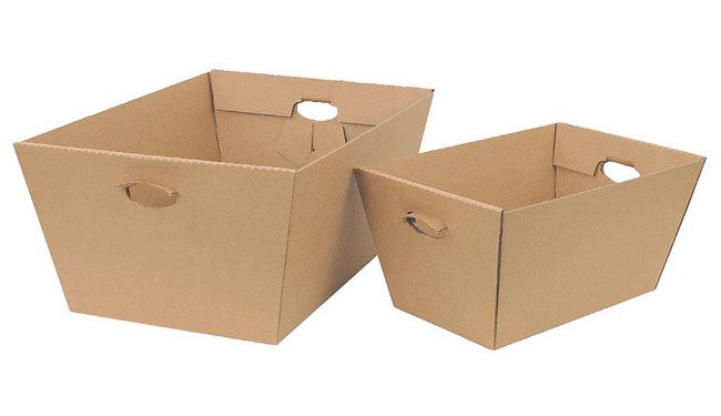 25-Inch Corrugated Tote Box - Image 1