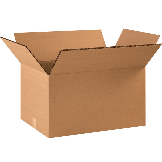 Alpha Packaging, Inc. 22x14x12 Double Wall Box - ECT-48 Kraft Corrugated - Image 1