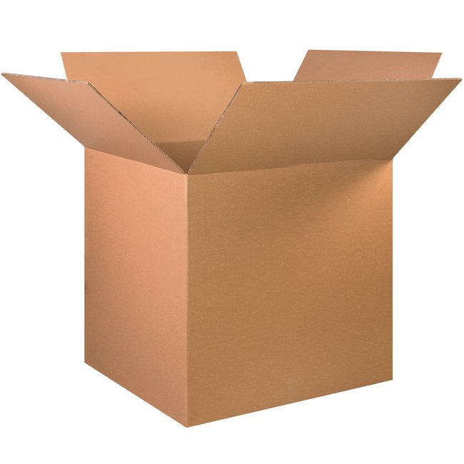 32x32x32 Double Wall Corrugated Box - ECT-48 Kraft, Bundle of 5 - Image 1