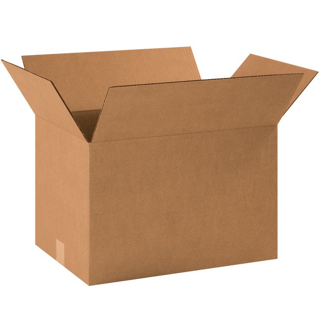 Alpha ECT-32 Kraft Corrugated Box - 18.5 x 12.5 x 12 Inches - Image 1