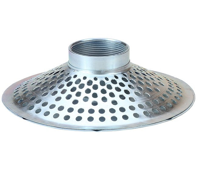 3-Inch Cold Rolled Zinc Plated Steel Skimmer Round Hole Top Strainer - Image 1