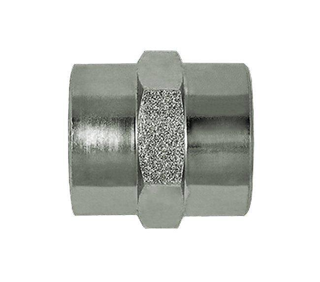 Carbon Steel Female NPTF x Female NPTF Pipe Union - 1/4" T1 x 1/8" T2 - Image 1