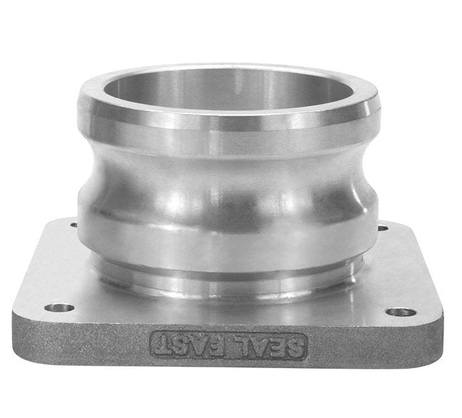 4" Aluminum Male Straight Fuel Inlet/Outlet Adapter - Image 1